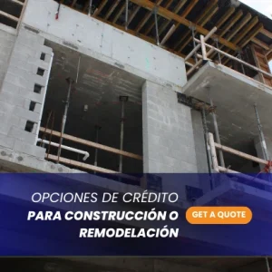 Edificio en Construcción en el texto préstamos para este fin