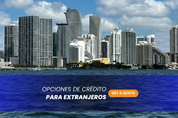 Edificio en Miami el mar de frente en el texto programa para extranjeros